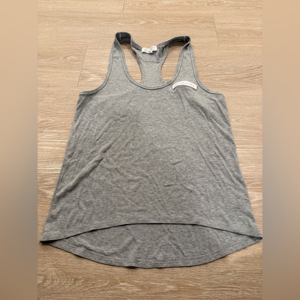 Spiritual Gangster Gray Namaste Patch Tank Top